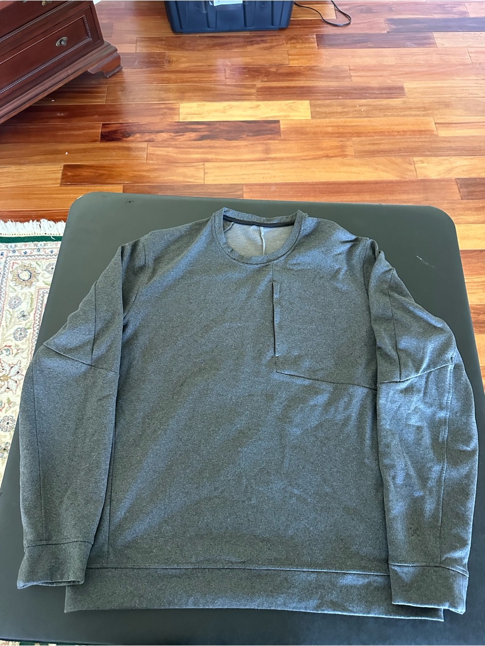 Lululemon Men's Crewneck Pocket Sweater - Gray Size XL